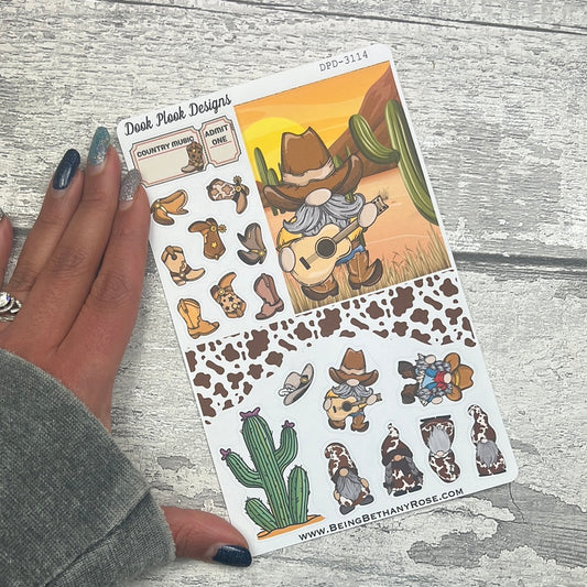 Betsy - Country - Cowboy Journalling planner stickers (DPD3114)