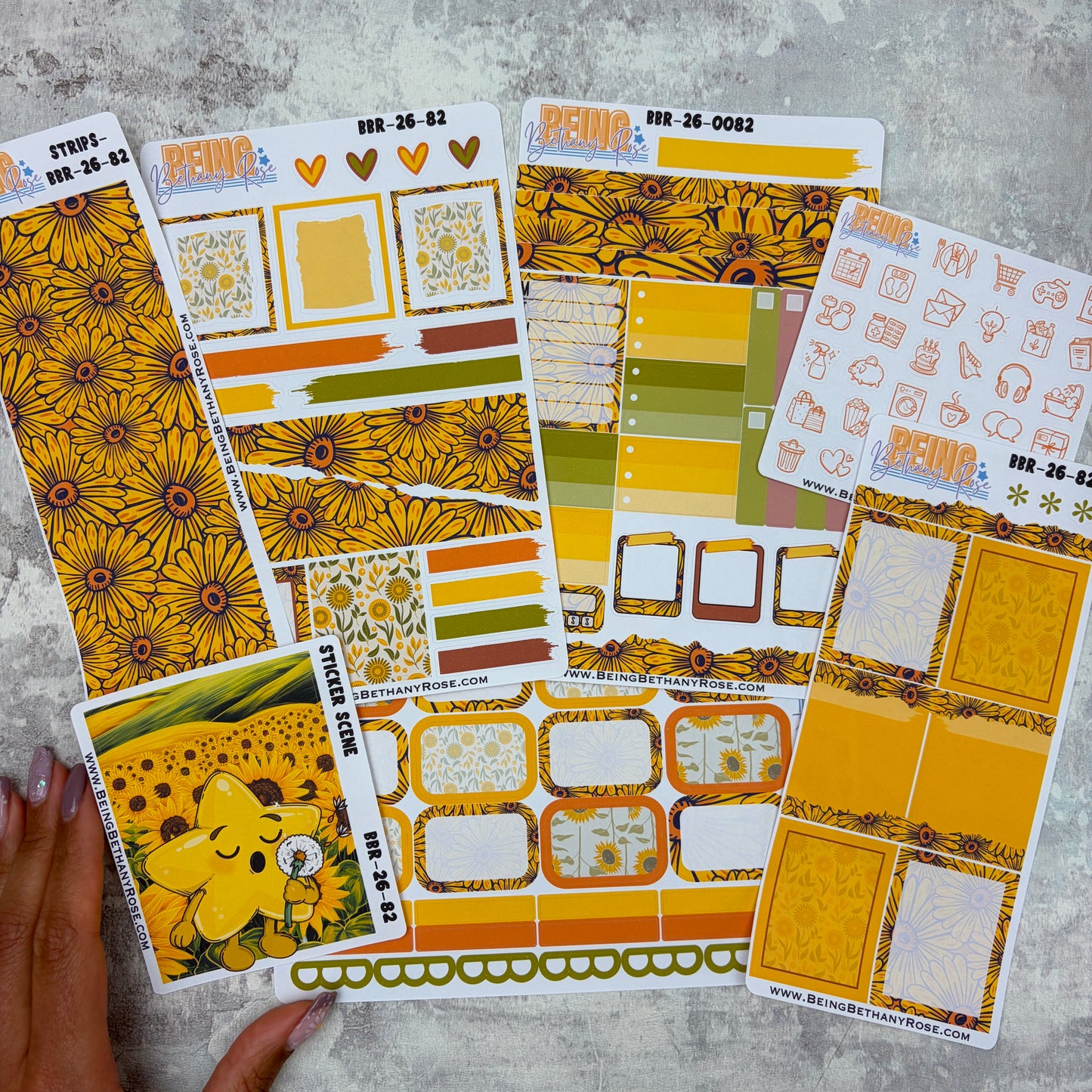 Look for the lovely sunflower sticker kit (KIT2682)