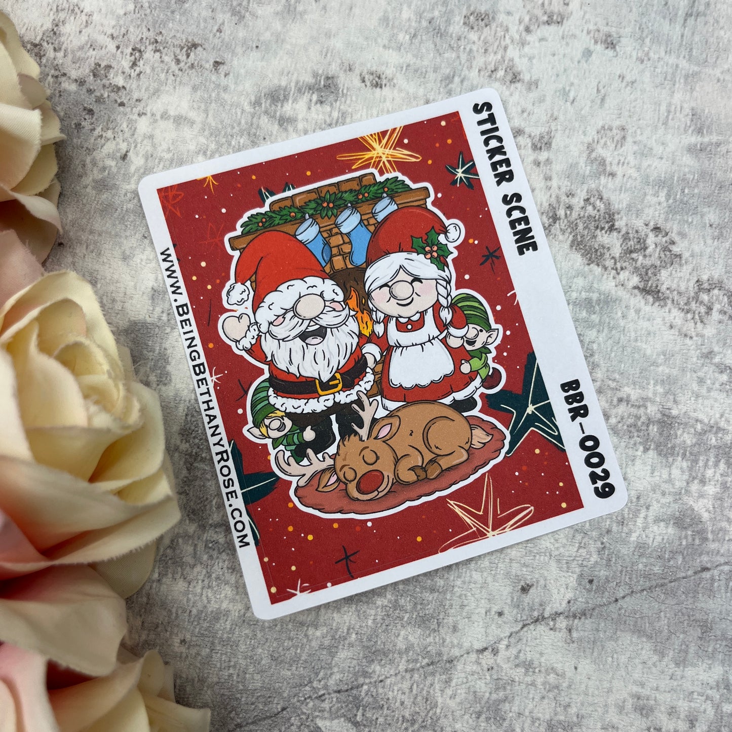 Christmas scene sticker (BBRSCENE-0029)