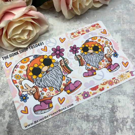 Bodhi Flower Power Hippie Gonk Stickers (TGS0401)
