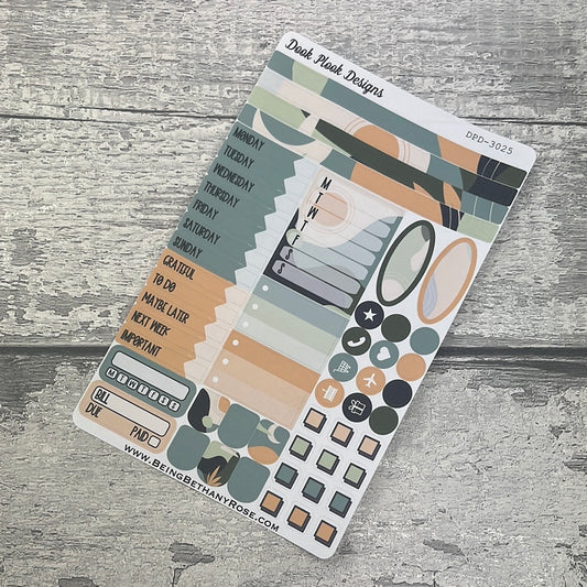 Muted Mountain - Ida - functional Journal planner stickers (DPD3025)