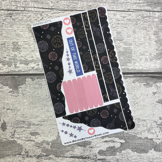 (0771) Passion Planner Daily Wave stickers - Out of this world - Kallie