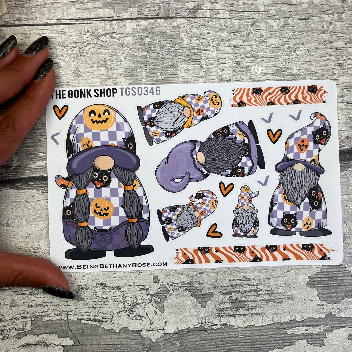 Morgana Groovy Halloween Gretel Gonk Stickers (TGS0346)