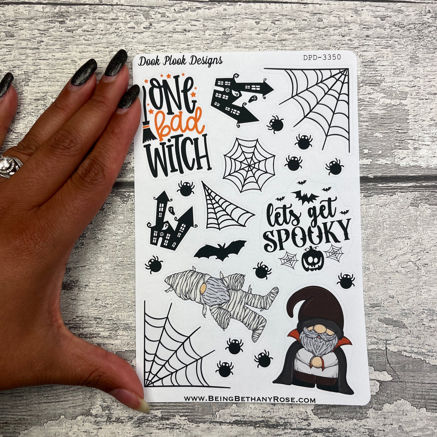 Annabelle Halloween Gonk journalling planner stickers (DPD3350)