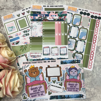 Wake up and be whoever you want to be sticker kit (KIT26015)