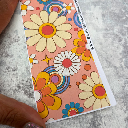 Bodhi Flower Power - thin washi style strip stickers (BBRSTRIPS-0024)