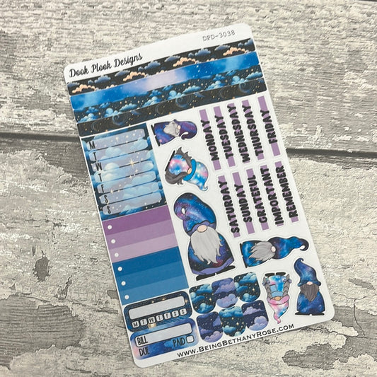 Starry Night / Galaxy - Selina - functional Journal planner stickers (DPD3038)