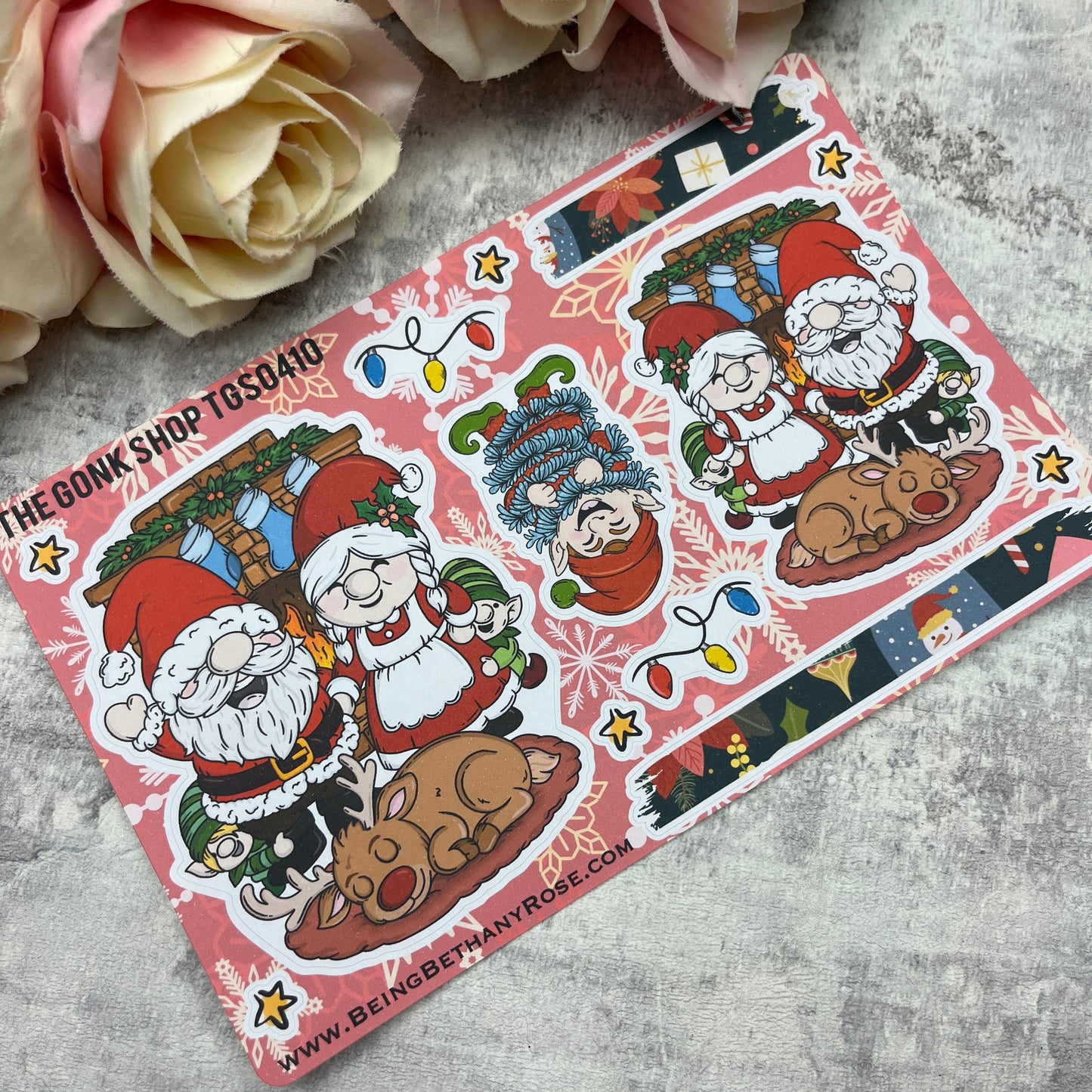 Claus Family Christmas Gonk Stickers (TGS0410)