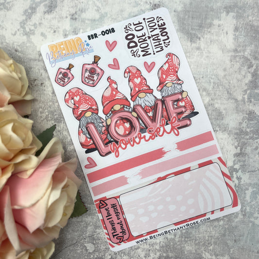 Joy Valentines Gonk journalling planner stickers (BBR-0018)