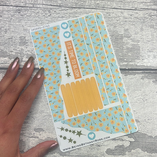 (0743) Passion Planner Daily Wave stickers - Mandy Daffodil