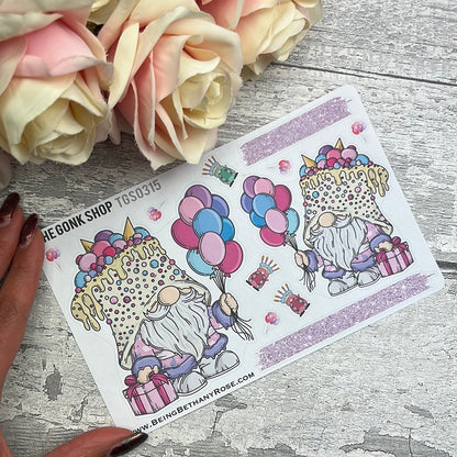 Candy Cake Birthday Party Gonk Stickers (TGS0315)