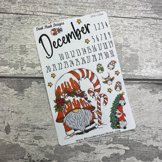 December Month- Christmas - journalling planner stickers (DPD3384)