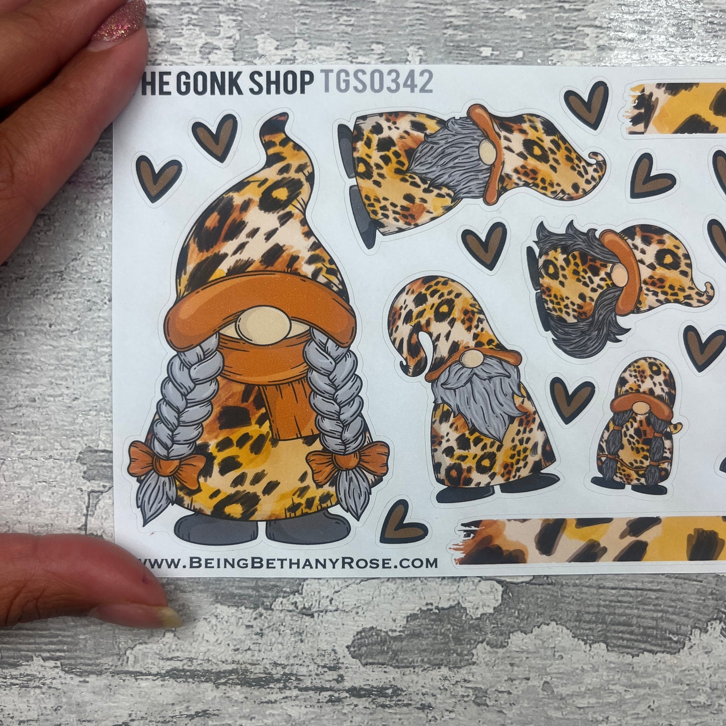 Anya Leopard Gonk Stickers (TGS0342)