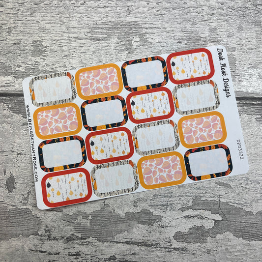 Rowan Autumn half box planner stickers (DPD-3322)