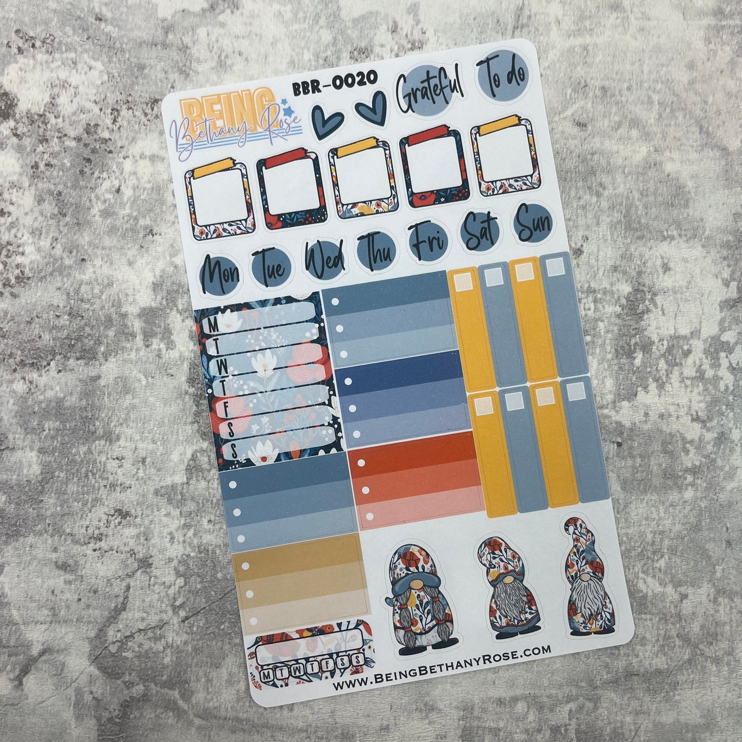 Jarvis Gonk functional planner stickers (BBR-0020)