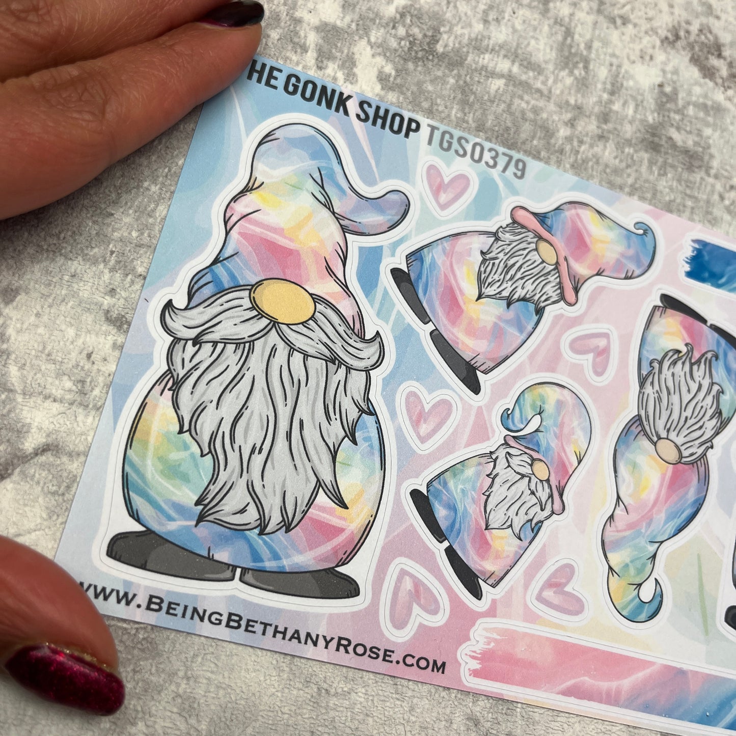 Lacey - Pastel Rainbow Gonk Stickers (TGS0379)