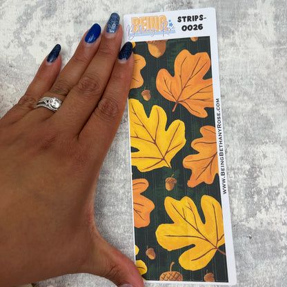 Stevie Autumn - thin washi style strip stickers (BBRSTRIPS-0026)