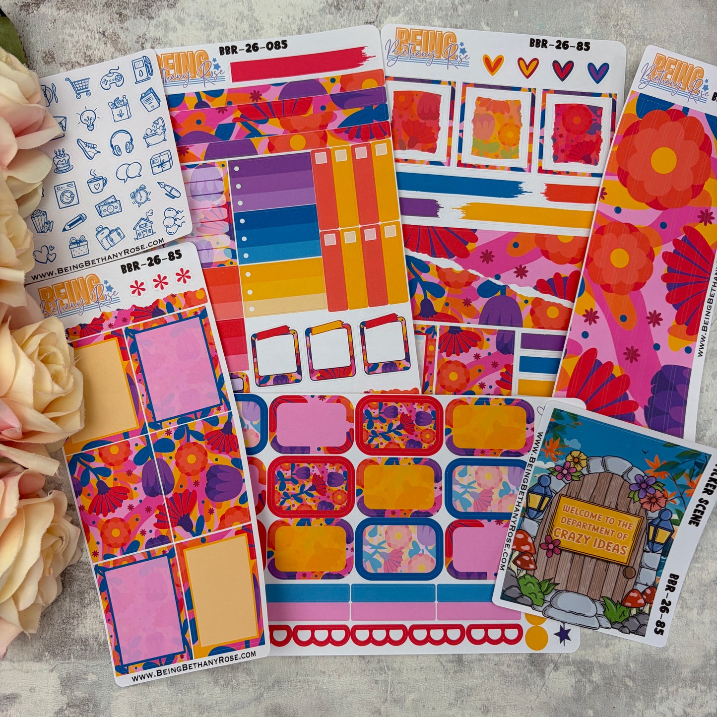 Welcome to the department of crazy ideas sticker kit (KIT2685)