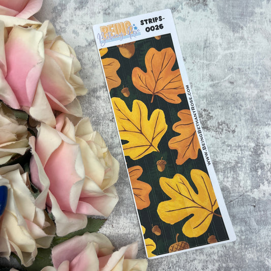 Stevie Autumn - thin washi style strip stickers (BBRSTRIPS-0026)