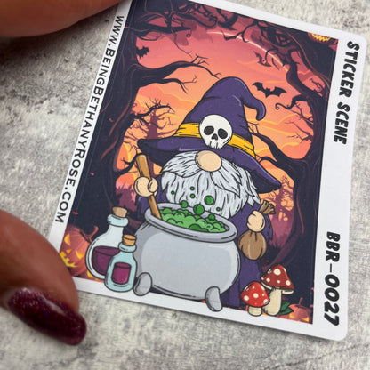 Halloween Sabrina scene sticker (BBRSCENE-0027)