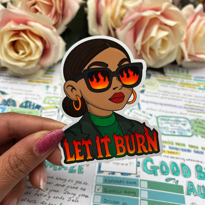 (0145) Let it burn - vinyl sticker