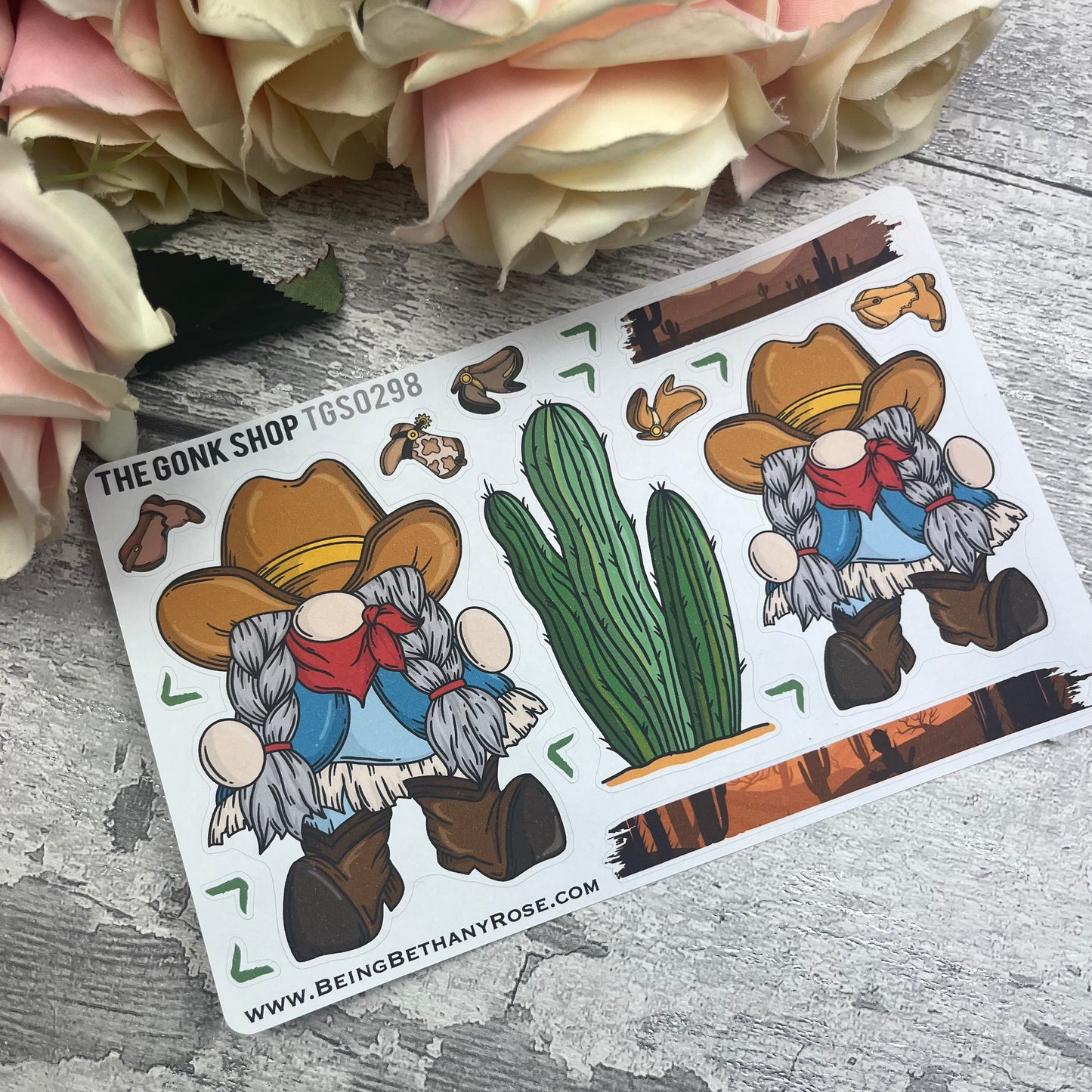 Betsy - Country - Cowgirl Gonk Stickers (TGS0299)