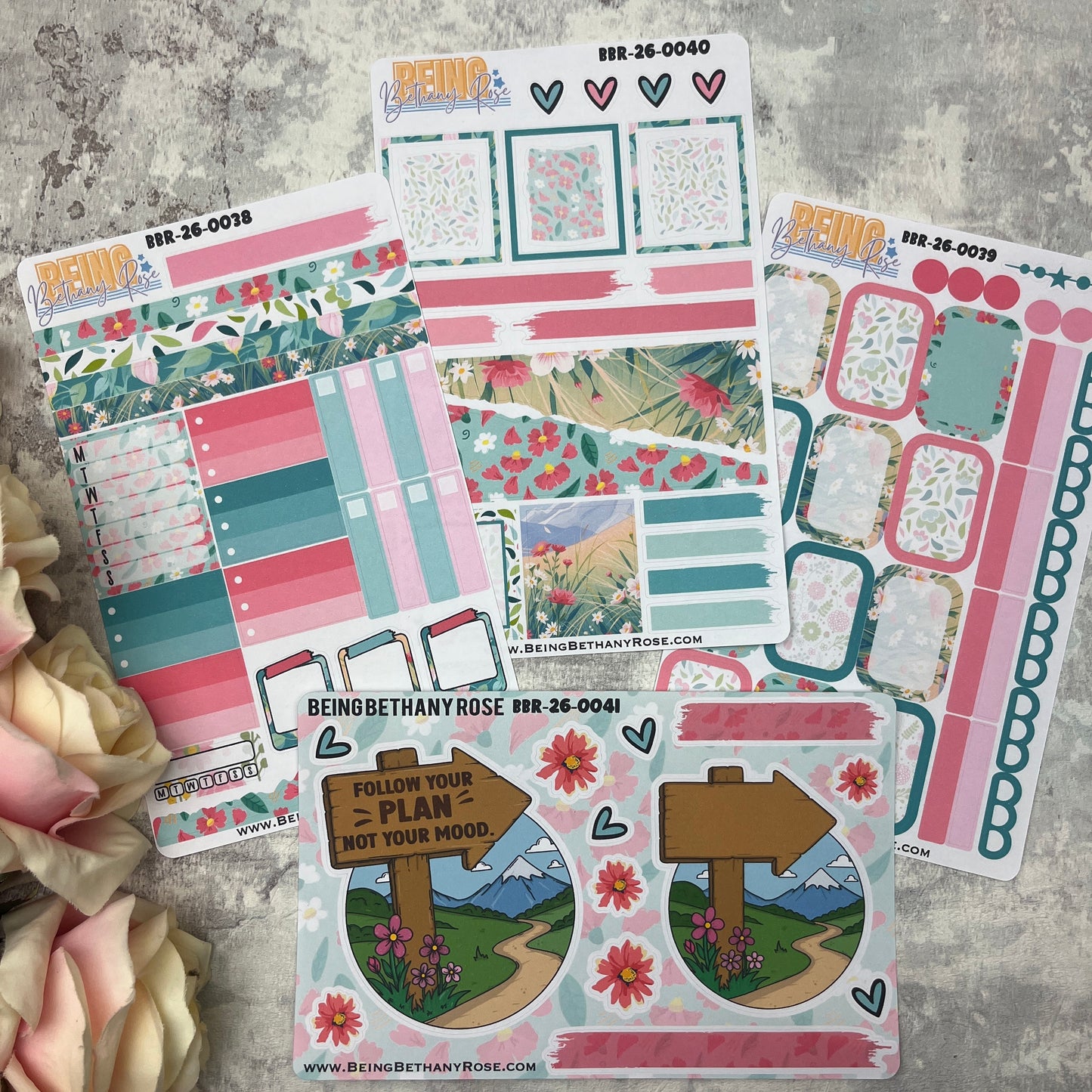 Follow your plan not your mood sticker kit (KIT26035)