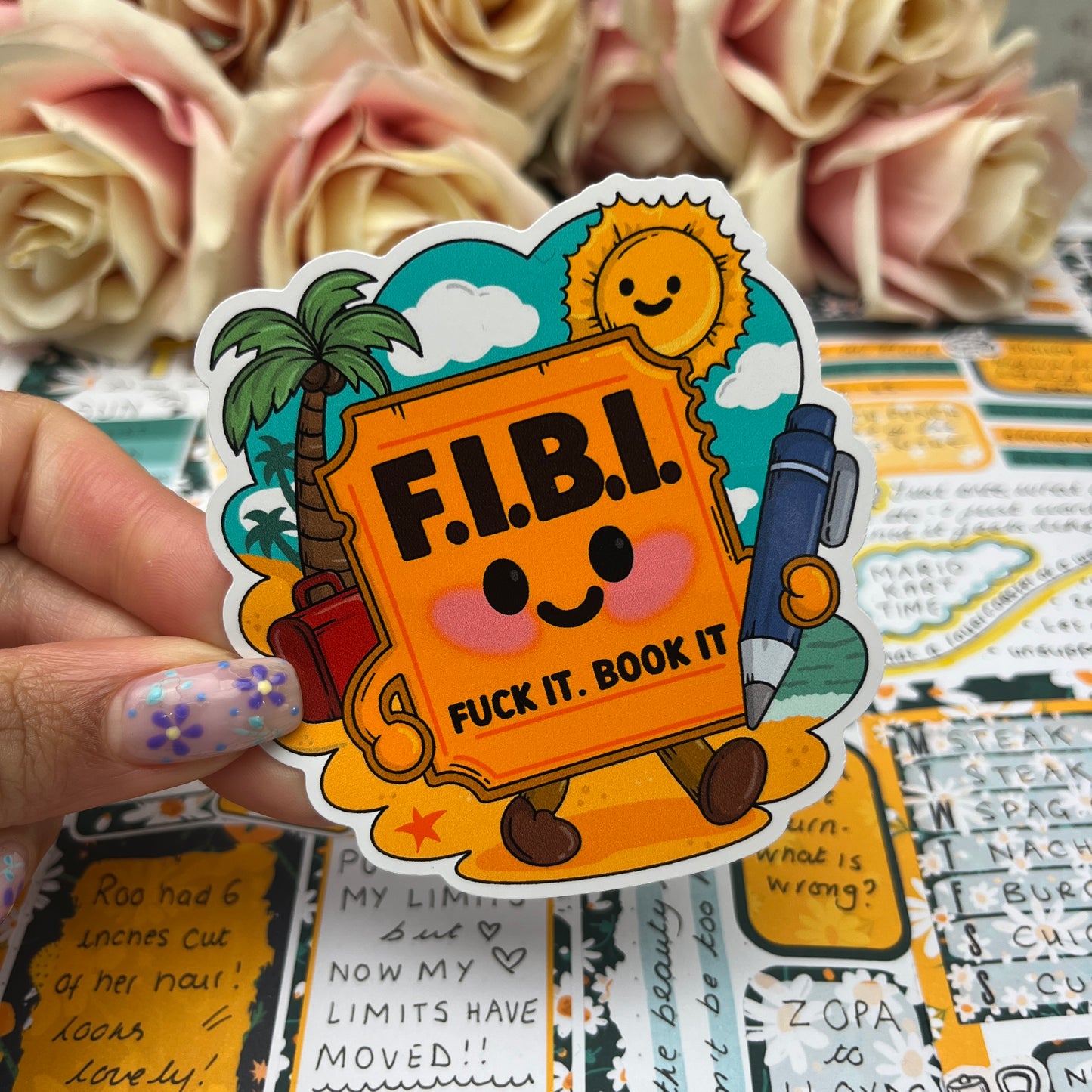 (166) Fuck It. Book It - vinyl sticker