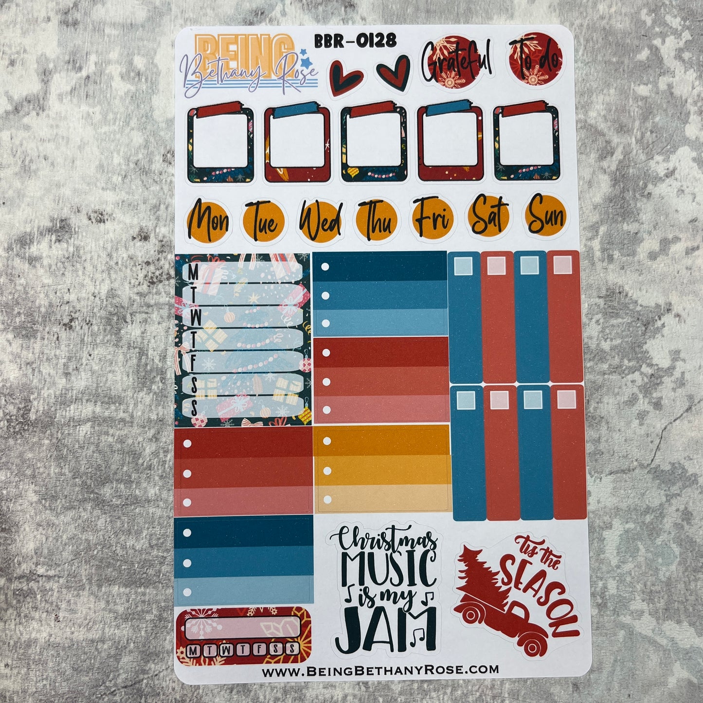 Christmas functional planner stickers (BBR-00128)