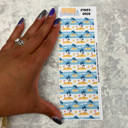 Brittany Beach - thin washi style strip stickers (BBRSTRIPS-0025)