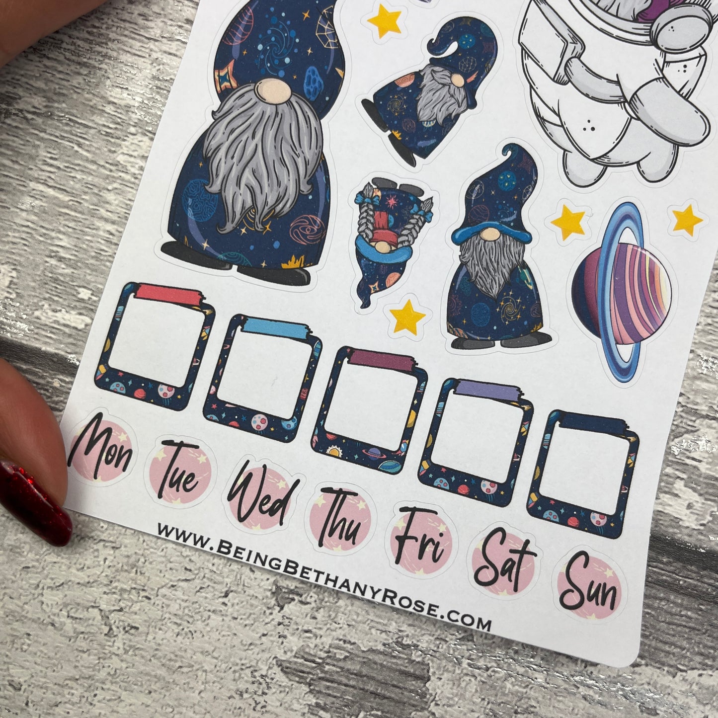 Out of this world - Kallie Gonk journalling planner stickers (DPD3382)