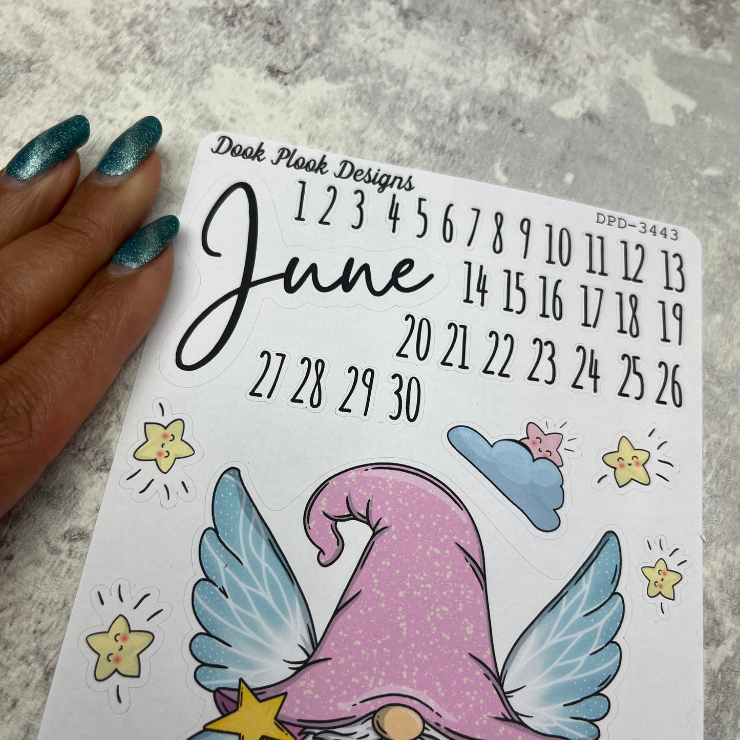June - Shay Fairy Magic - Month journal planner stickers (DPD3443)