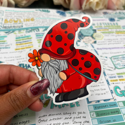 (0144) Ladybird / Ladybug Gonk - vinyl sticker