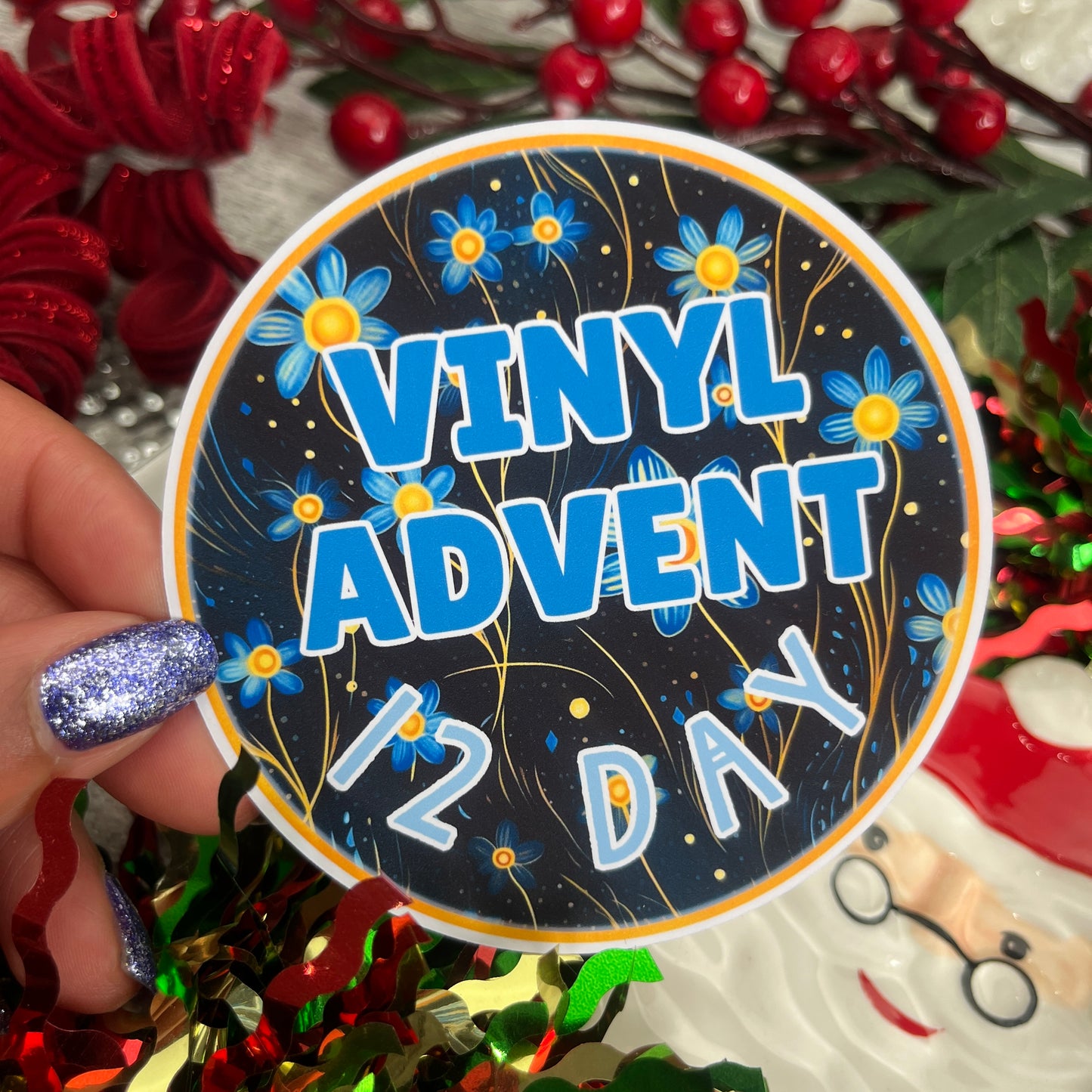 Preorder:  Vinyl Sticker 12 day Advent