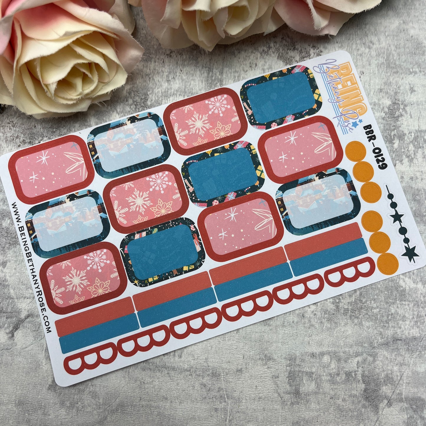 Christmas boxes planner stickers (BBR-0129)