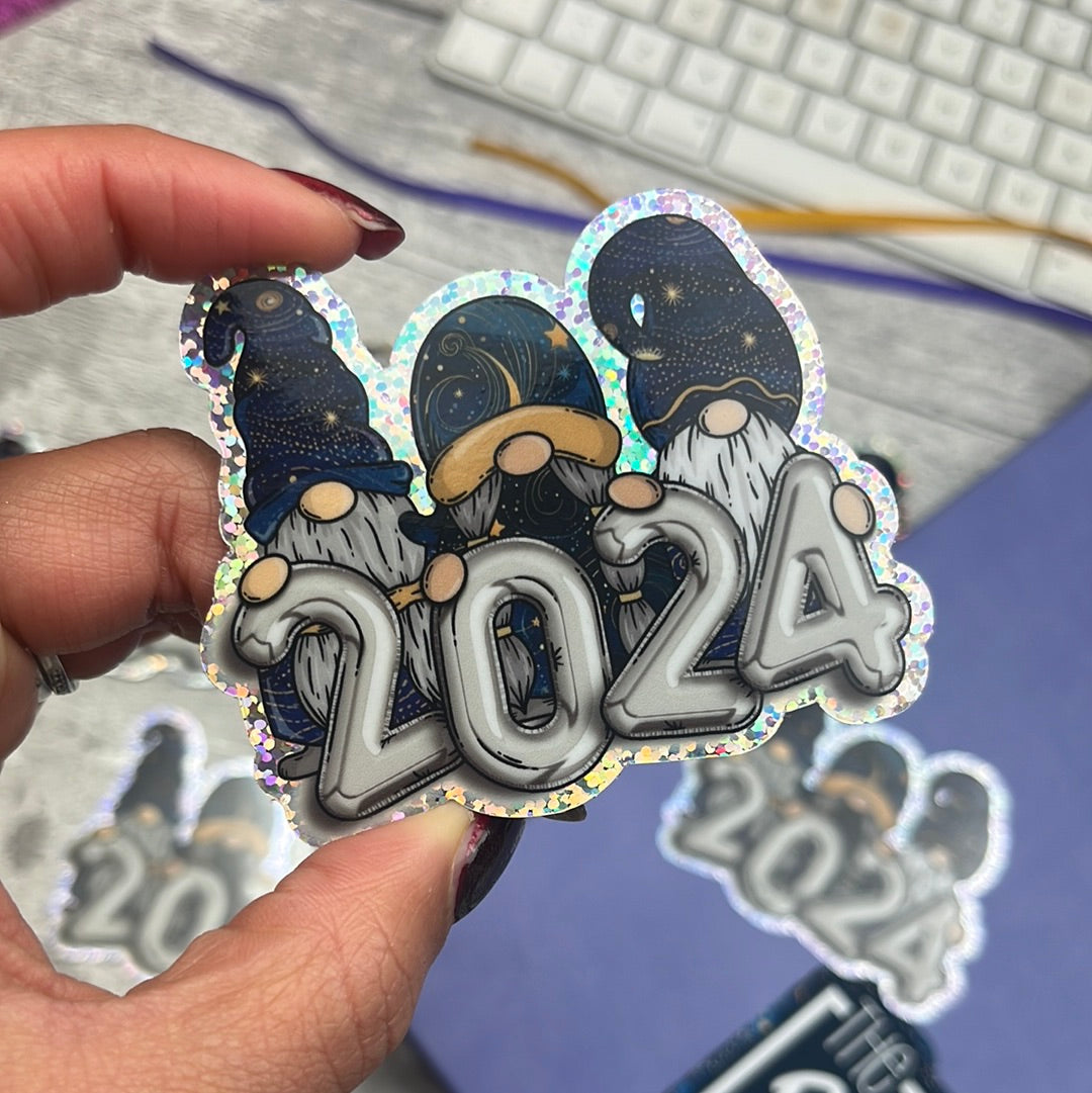 Holographic Vinyl Glitter Sticker - 2024