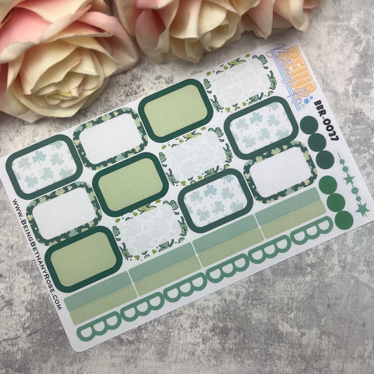 Niamh - St Patricks Day boxes planner stickers (BBR-0037)
