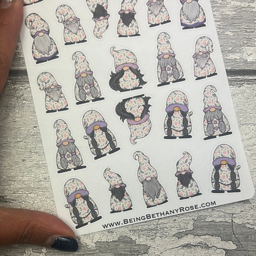 Nancy - Pastel Flowers Gonk Character Stickers Mixed (DPD-3119)