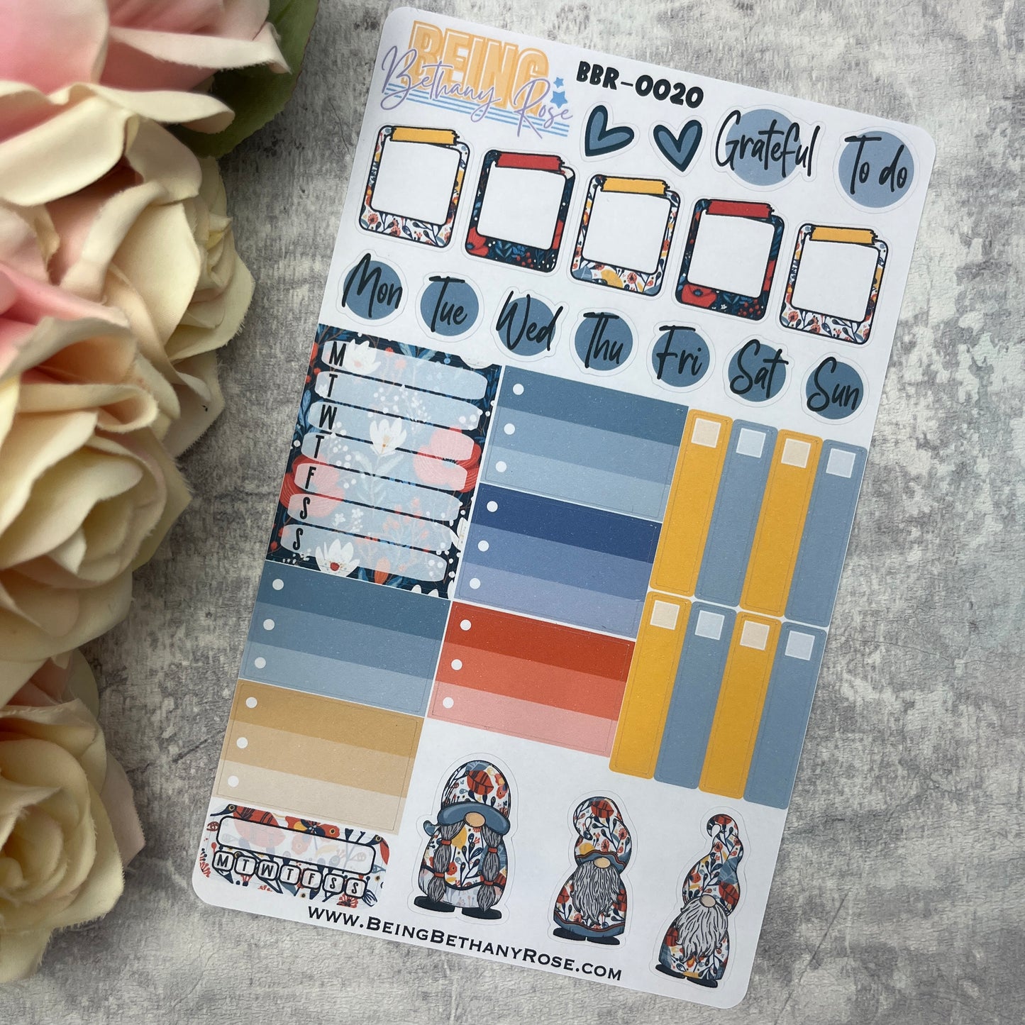 Jarvis Gonk functional planner stickers (BBR-0020)