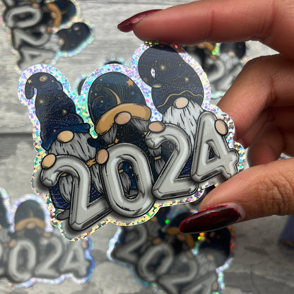 Holographic Vinyl Glitter Sticker - 2024