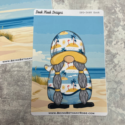 Large Cover Page ' August 2.0' Brittany Beach Sticker (DPD3448)