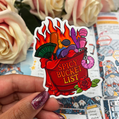 (0140) The Spicy Bucket List - vinyl sticker