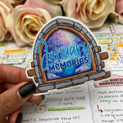 (0148) Monthly Memories - Vinyl Stickers