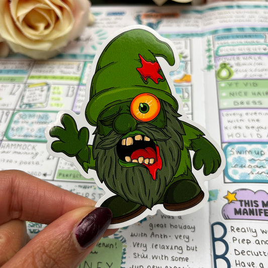 (0146) Halloween Zombie Gonk - vinyl sticker