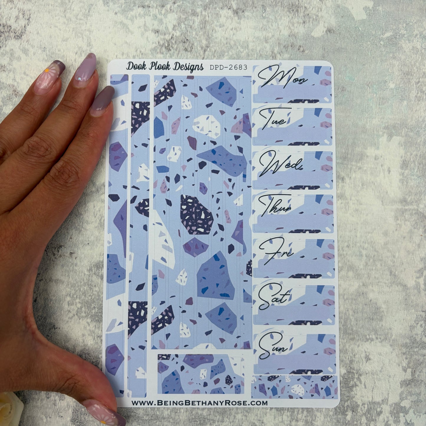 One sheet week planner stickers - strong than you think co-ord (2026083)