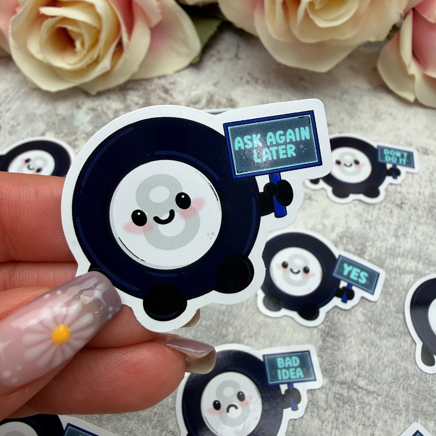 Mystic 8 ball prophecy - vinyl sticker (LLU019-30)