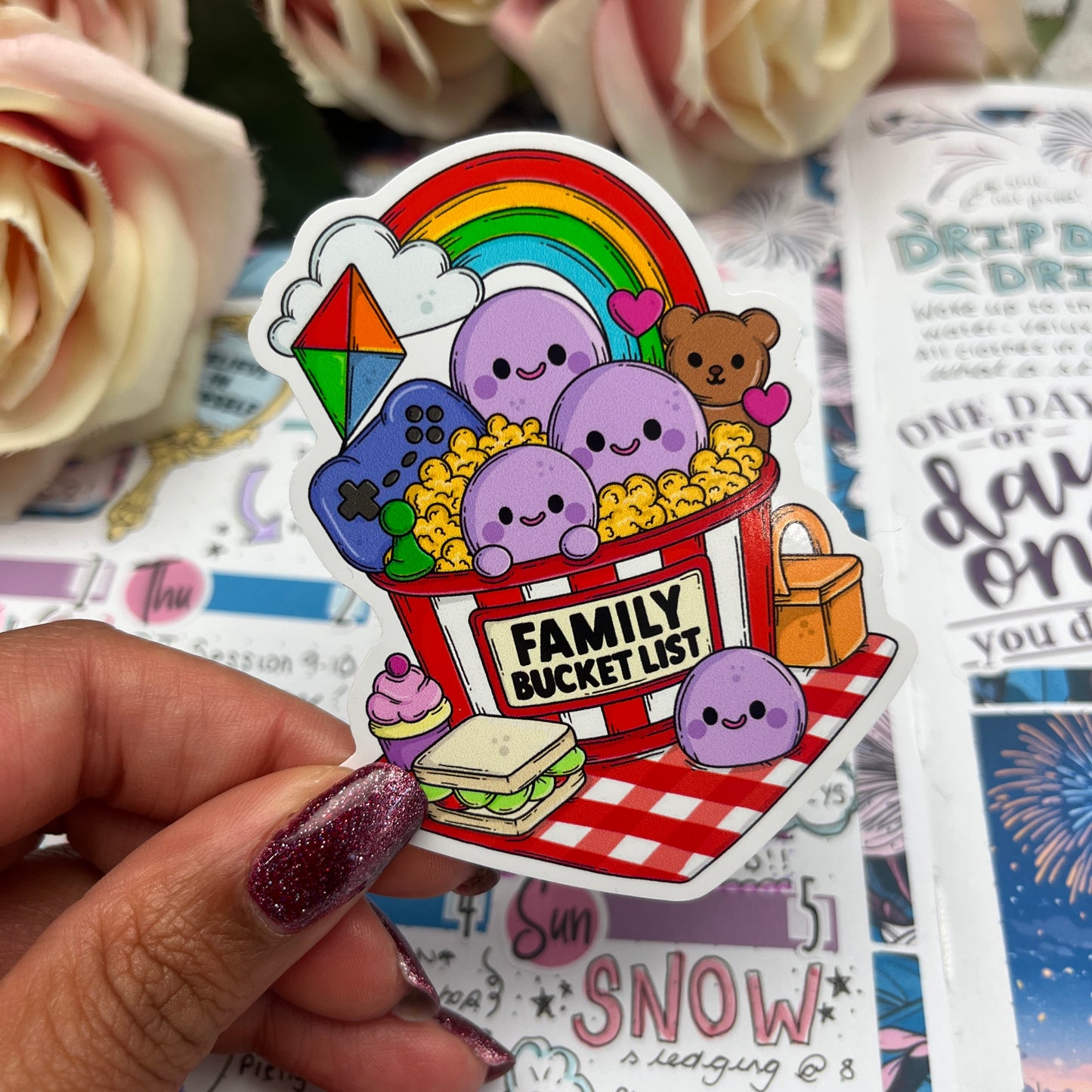 (0139) The Family Bucket List - vinyl sticker