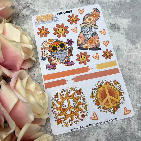 Bodhi Flower Power Gonk journalling planner stickers (BBR-0085)