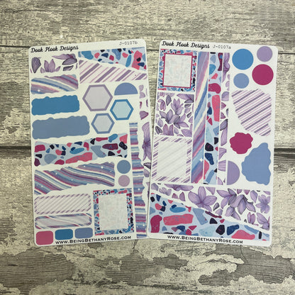 Scrap Journalling - Sara purple terazzo (J0107)