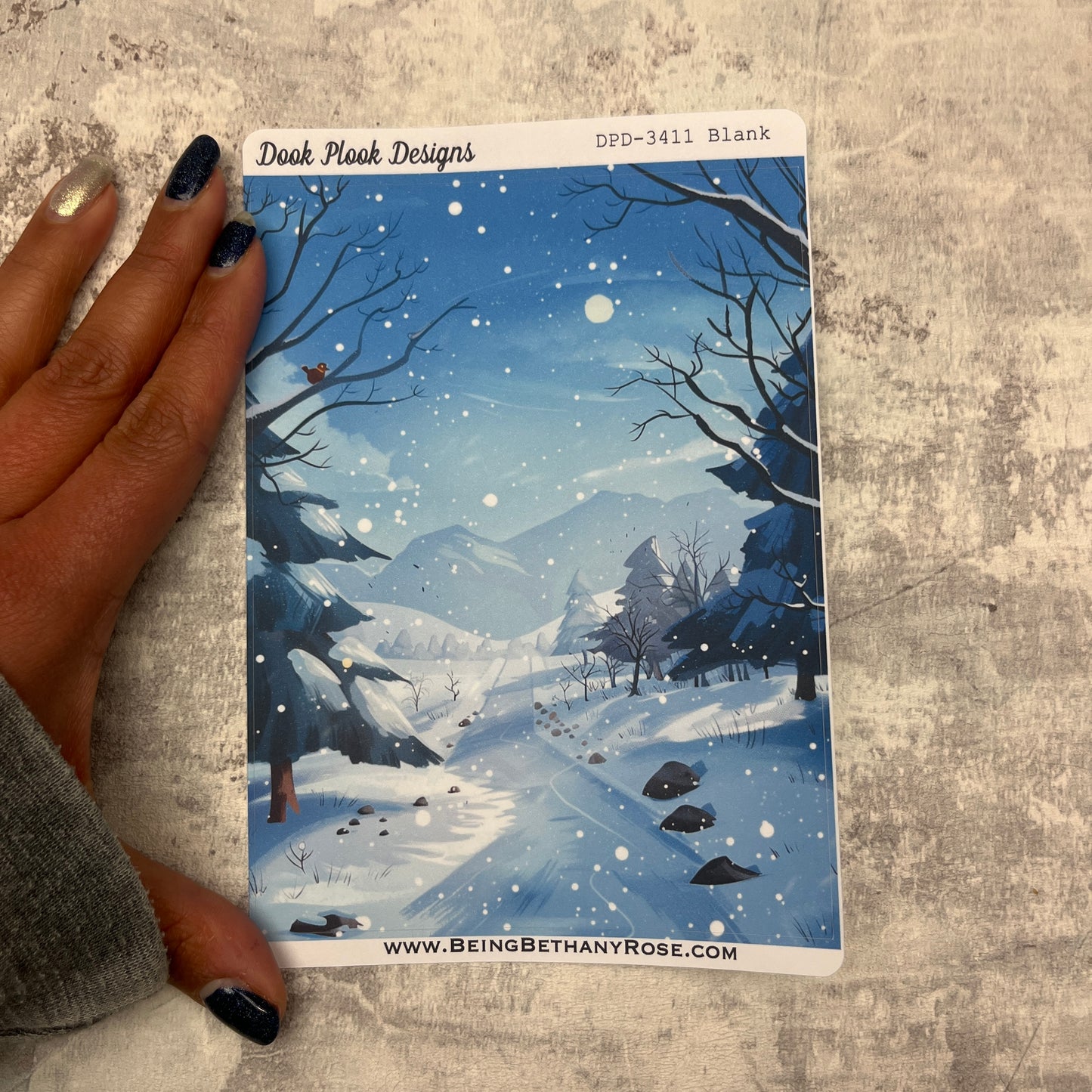 Large Cover Page ' January 2.0'  Sticker (DPD3411)